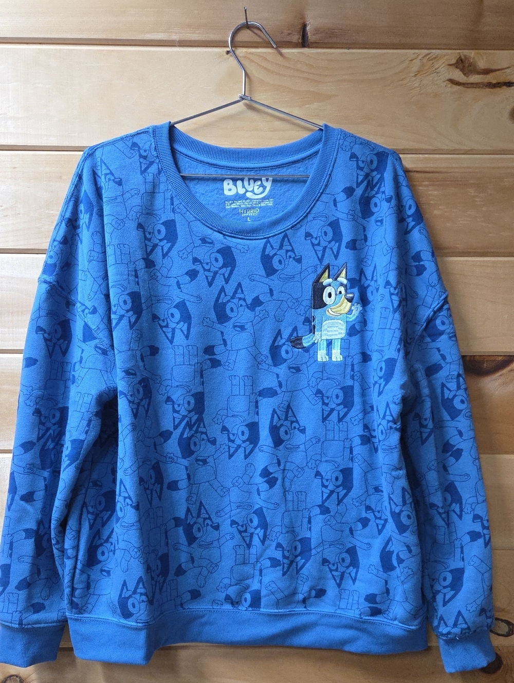 Hybrid Apparel Bluey Character Pullover Sweatshirt